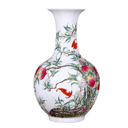 Compatible porcelaine Jahrriesnge  for nine peach illustration vase cna1128 