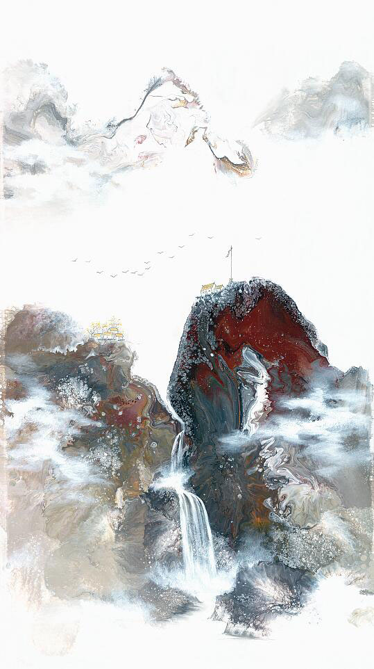 Compatible Paysage JAHRRIESNGE  for waterfall lpf09567 