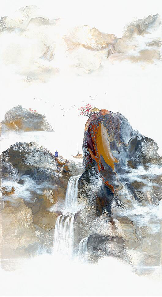 Compatible Paysage JAHRRIESNGE  for waterfall lpf09568 