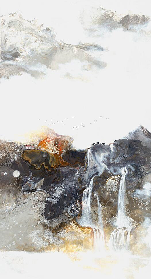 Compatible Paysage JAHRRIESNGE  for waterfall lpf09570 