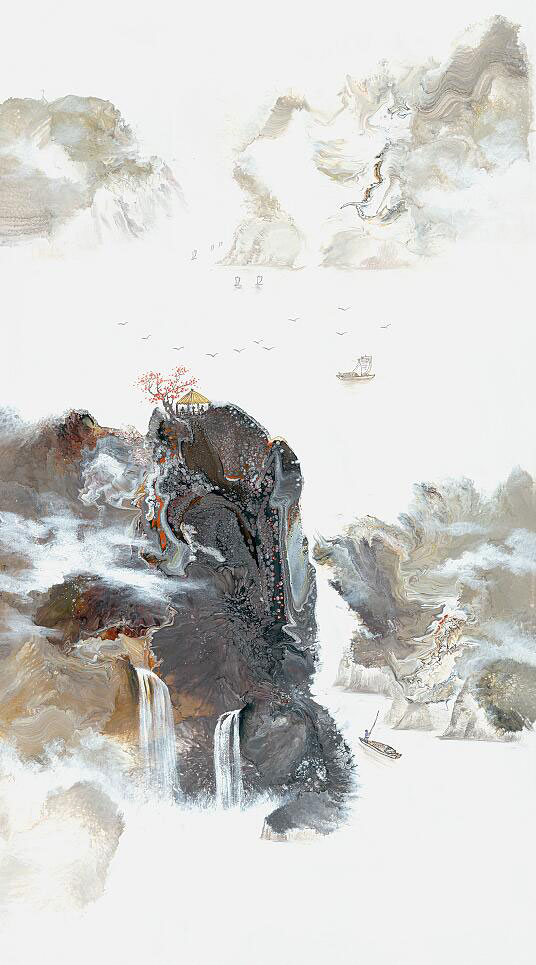 Compatible Paysage JAHRRIESNGE  for waterfall lpf09573 