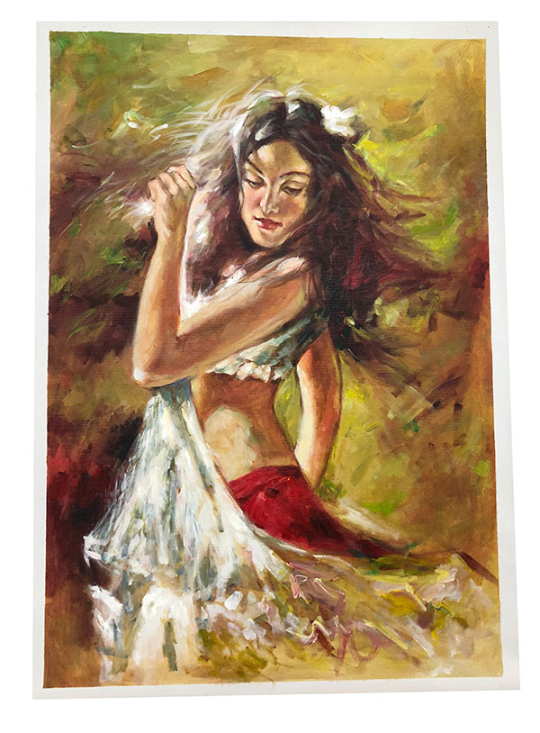 Compatible Peinture à l'huile JAHRRIESNGE  for portrait-lpg0027 