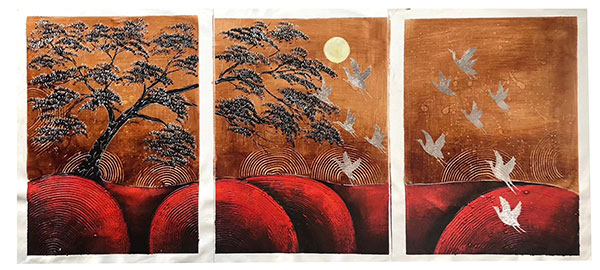 Compatible Peinture à l'huile Jahrriesnge  for sunset-lpg0424 