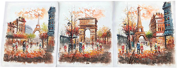 Compatible Paysage JAHRRIESNGE  for Arc-de-Triomphe-and-Eiffel-Tower-lpg0787 