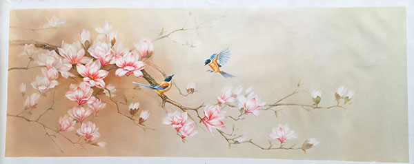 Compatible Floral Jahrriesnge  for birds-sing-lpg1181 