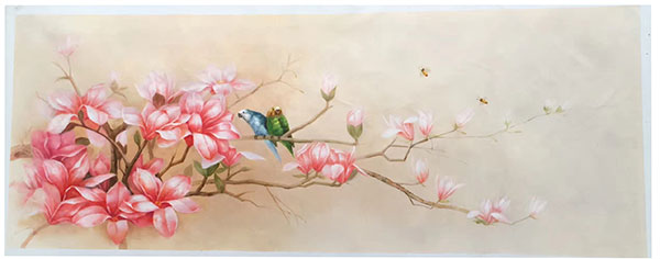 Compatible Floral JAHRRIESNGE  for birds-sing-lpg1182 