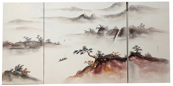 Compatible Paysage JAHRRIESNGE  for boat-in-river-lpg1408 