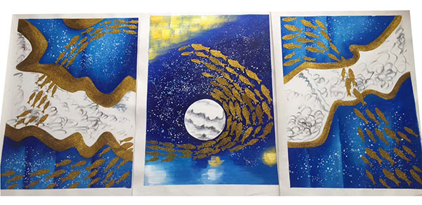 Compatible Animaux Jahrriesnge  for mixed fishes and moon lpg2692 